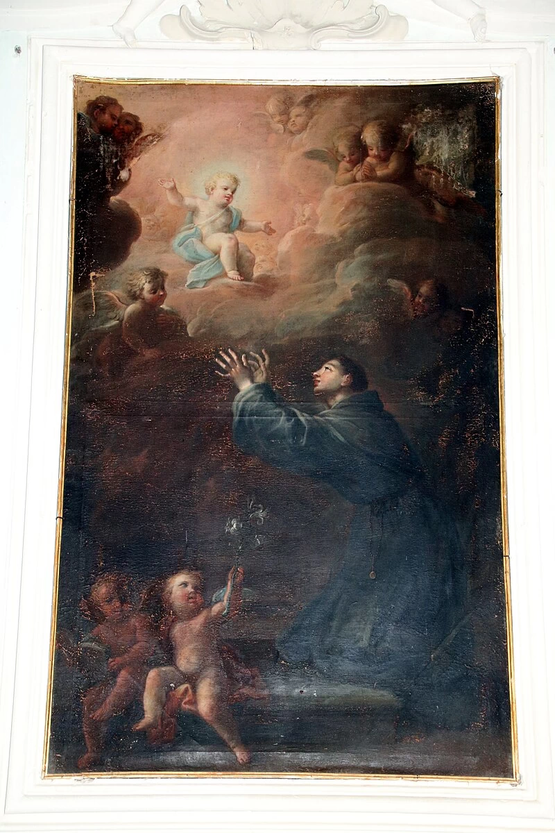 San Francesco di Padova che adora il Bambino - Chiesa di San Francesco (Bevagna)